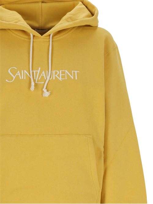 Yellow cotton sweatshirt Saint Laurent | 779611Y36SW7290